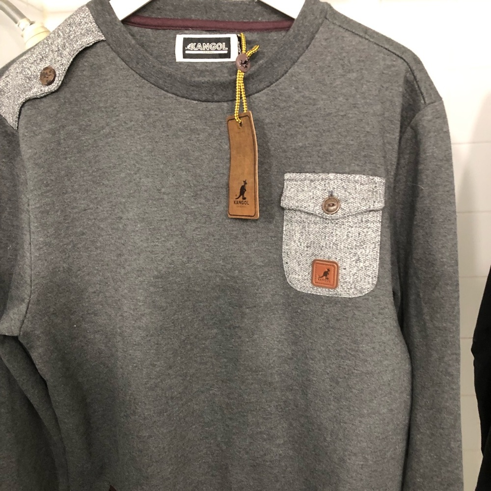 Kangol men elegant chic  classic sweater sweatshirt